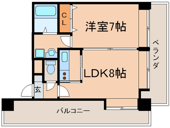 エステ－トモア西公園の物件間取画像